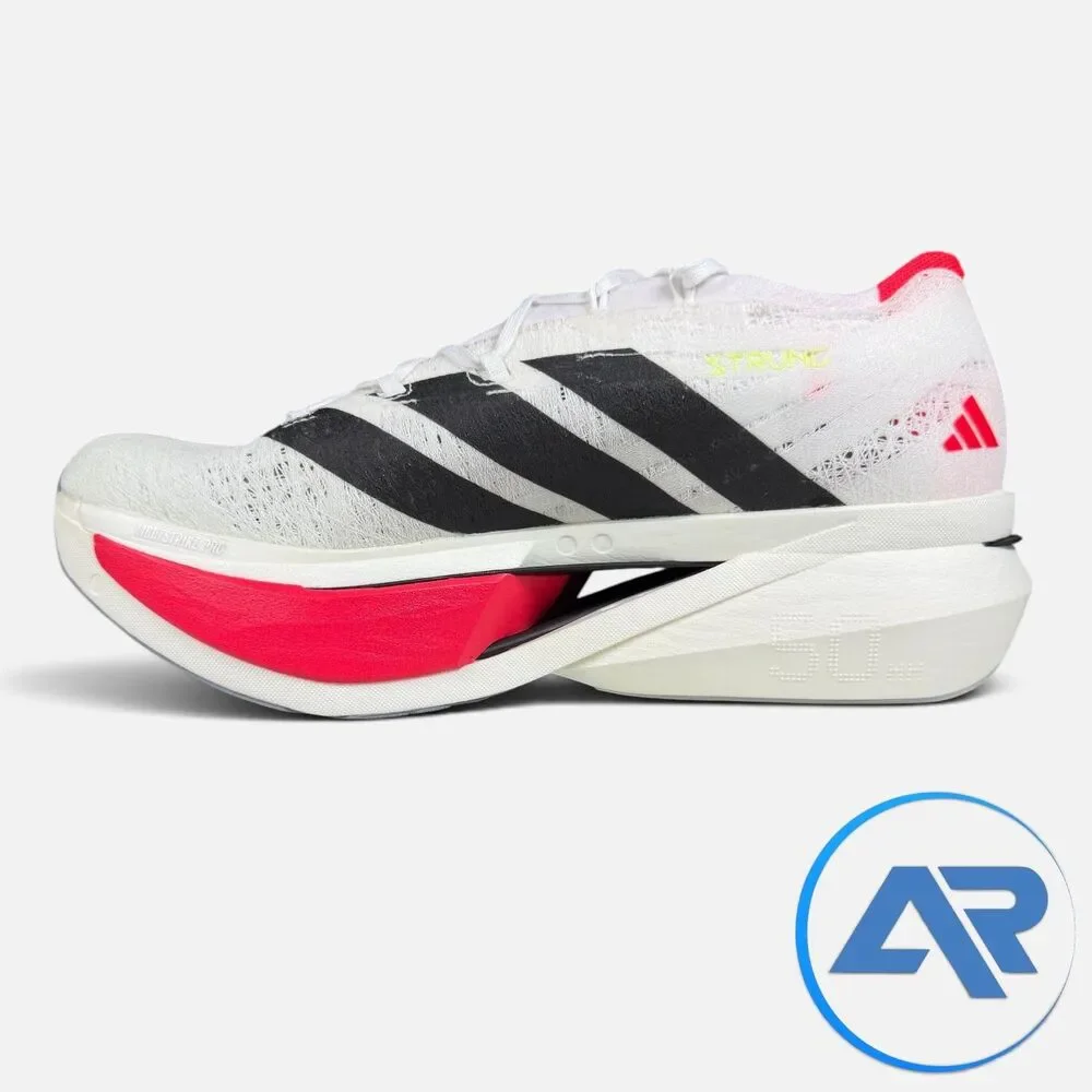 Adidas Adizero Prime X3 Strung Men's Size 10.5 Cloud White Lucid Red JR2597